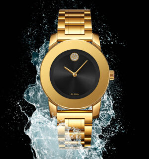Alpha by atisy.com Black gold watch